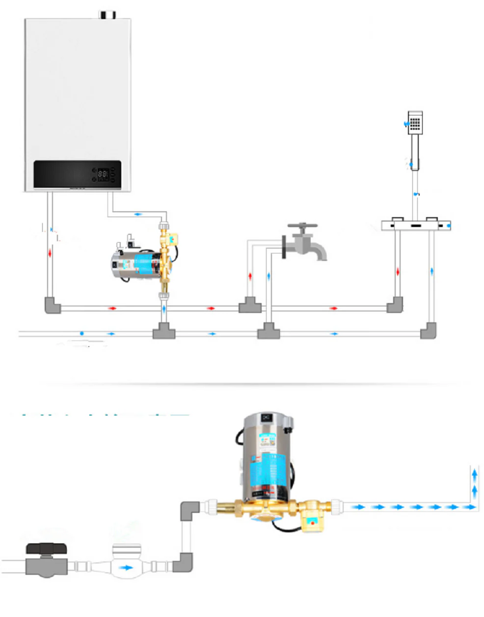 Low Shower Pressure 90W Booster Pump - Image 7
