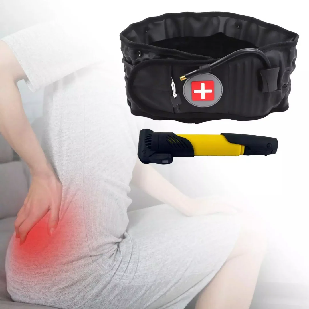 Lumbar Back Support Spinal Air Traction Belt Decompression Belt Lumbar Support for Lower Back Pain Relief - Image 2