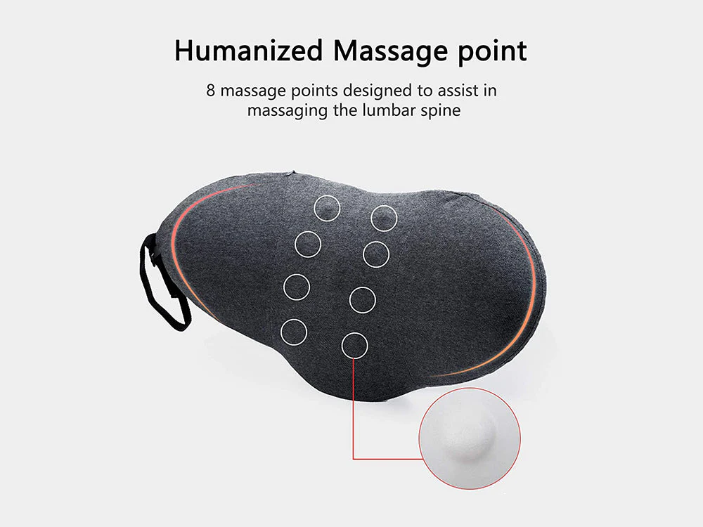 Lumbar Support Pillow for Sleeping,Ideal Back Pillow for Chair - Dark grey - Image 6