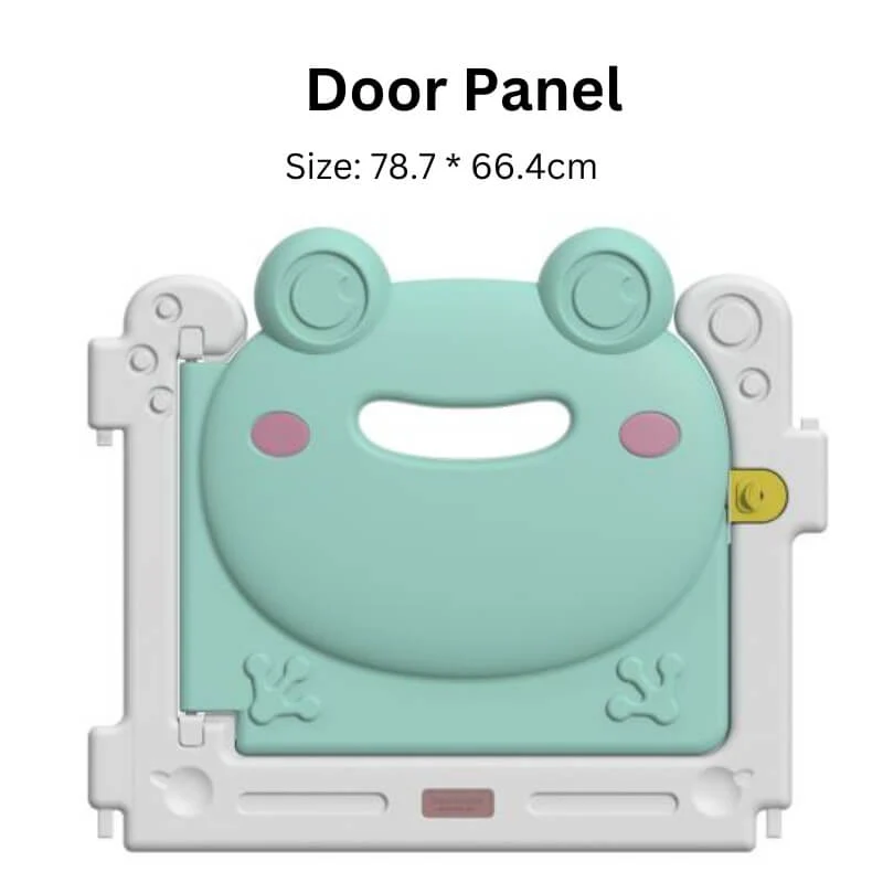 Baby Playpen - Adjustable Kids Safety Playpen 14 Panels | Pink Frog - Image 4