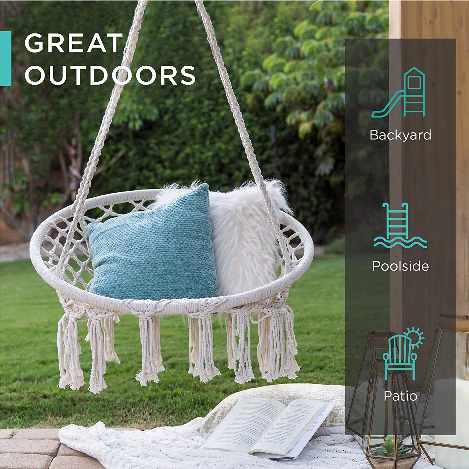 Macrame Hanging Chair - Image 3