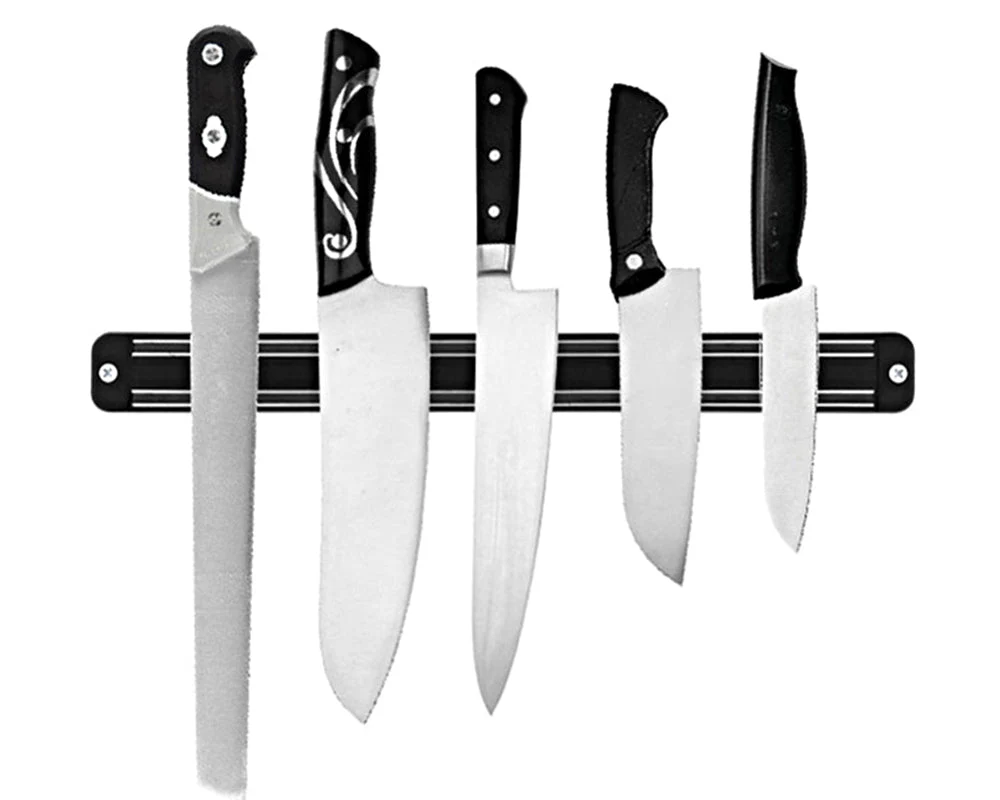 MAGNETIC KNIFE HOLDER Knife Fork Block Kitchen Rack Desk Organizer - Image 3