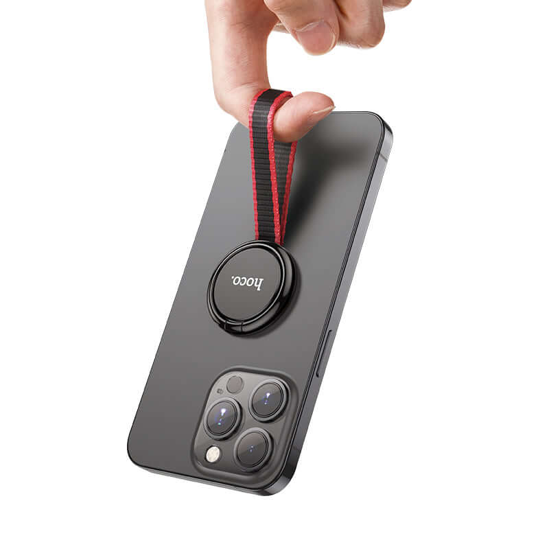 Magnetic Phone Ring Lanyard Buckle with  Finger Grip Holder Bracket - Image 3