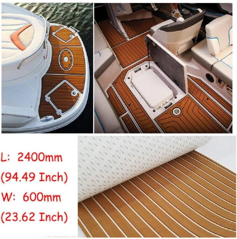 Marine Carpet Teak Boat Flooring Mat EVA 2 PCS - Image 4