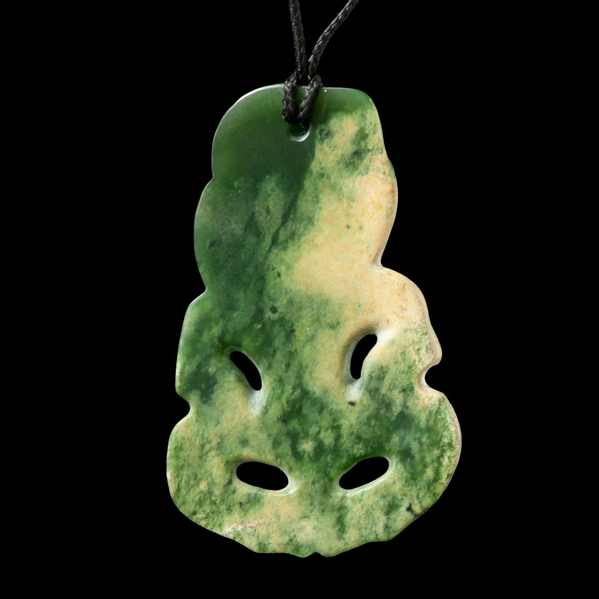 Marsden Flower Jade Tiki by Al Brown Pendant - Image 2