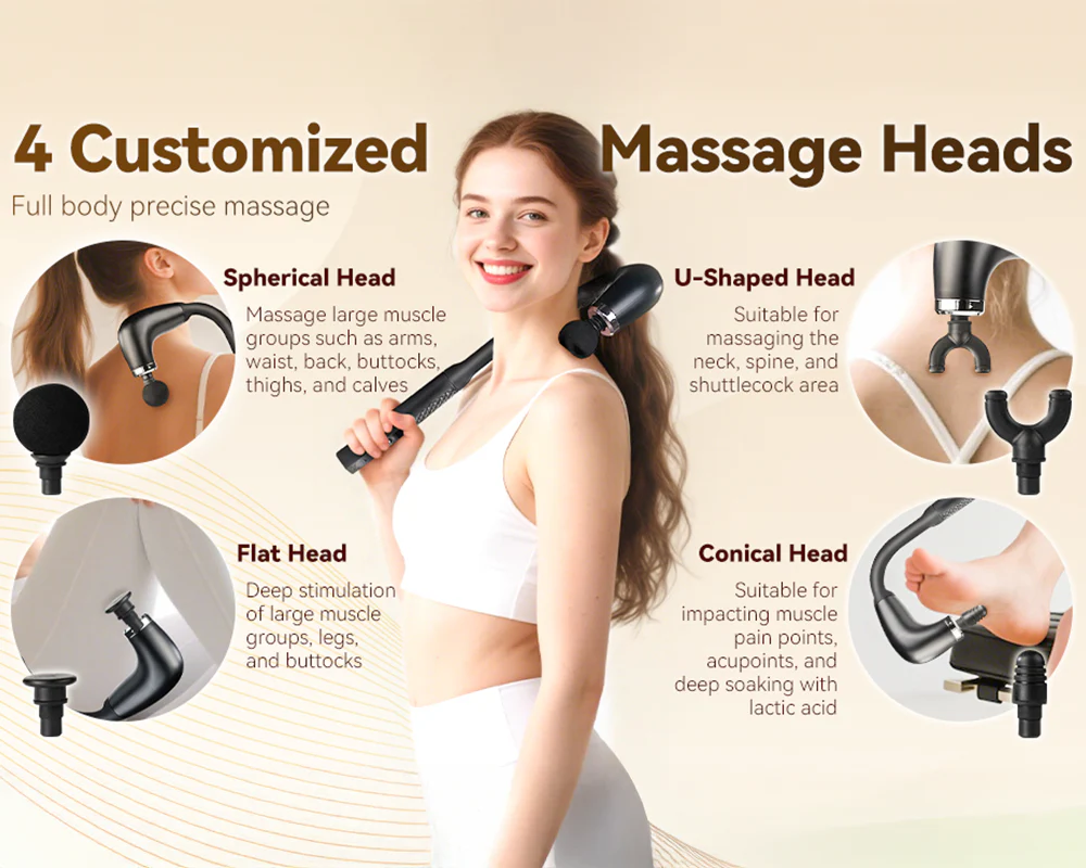 Massage Gun Percussion Deep Massager Muscle Tissue Vibrating - Image 5