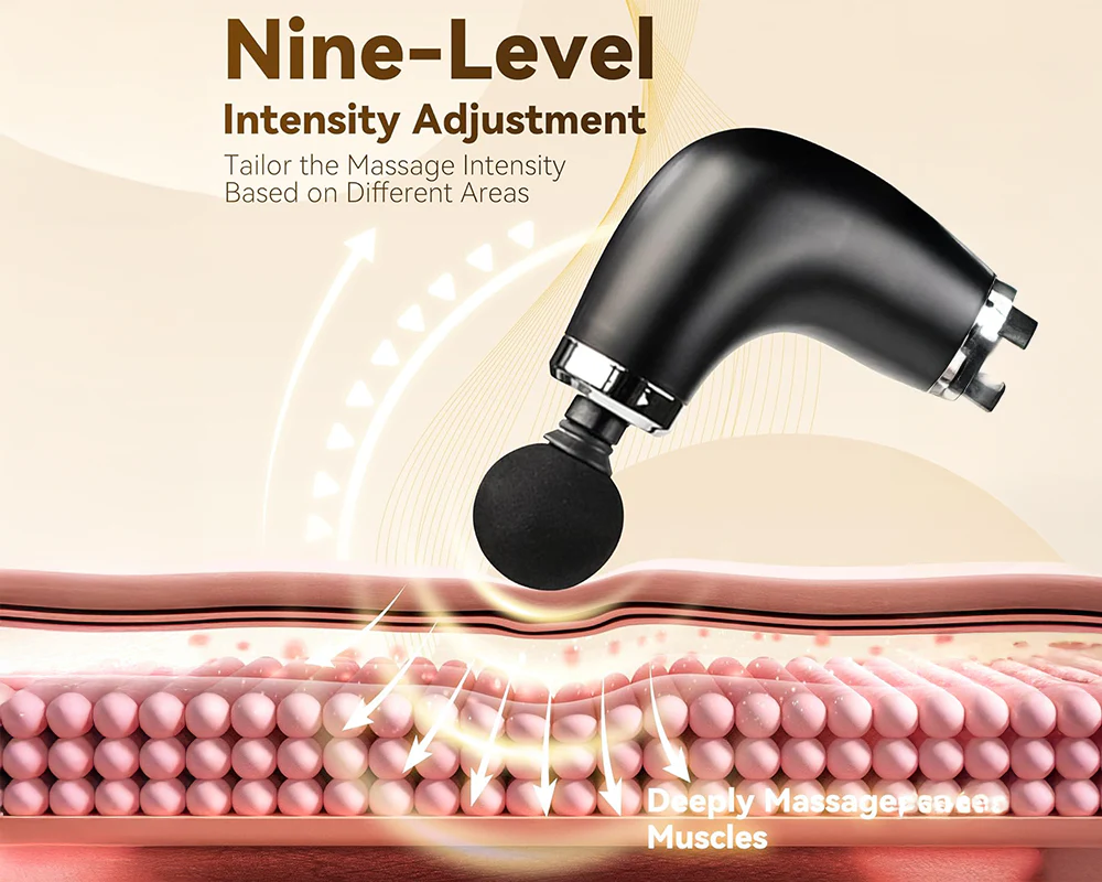 Massage Gun Percussion Deep Massager Muscle Tissue Vibrating - Image 9
