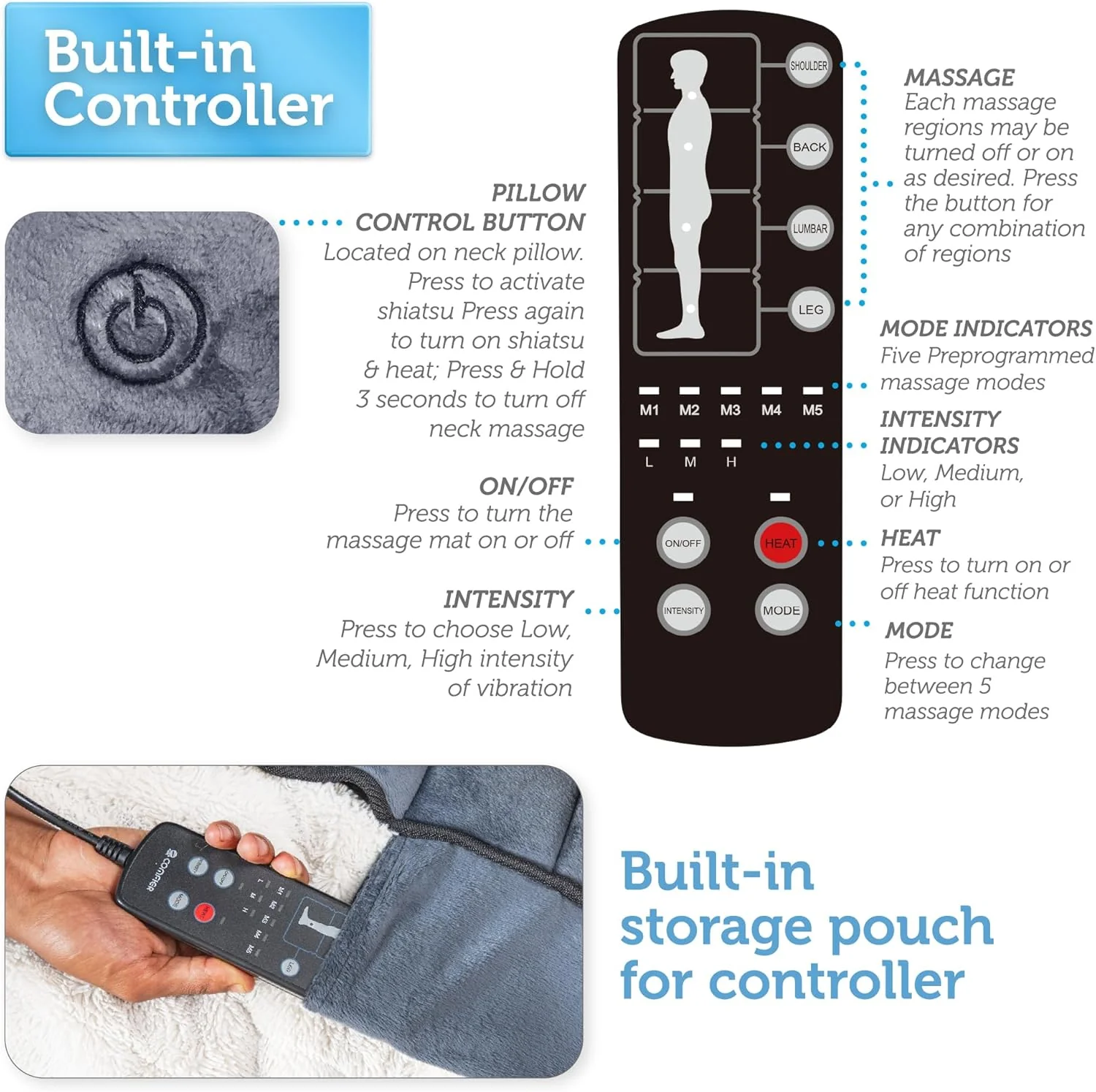 Massage Mattress Full Body Massage Mat heated - Image 4