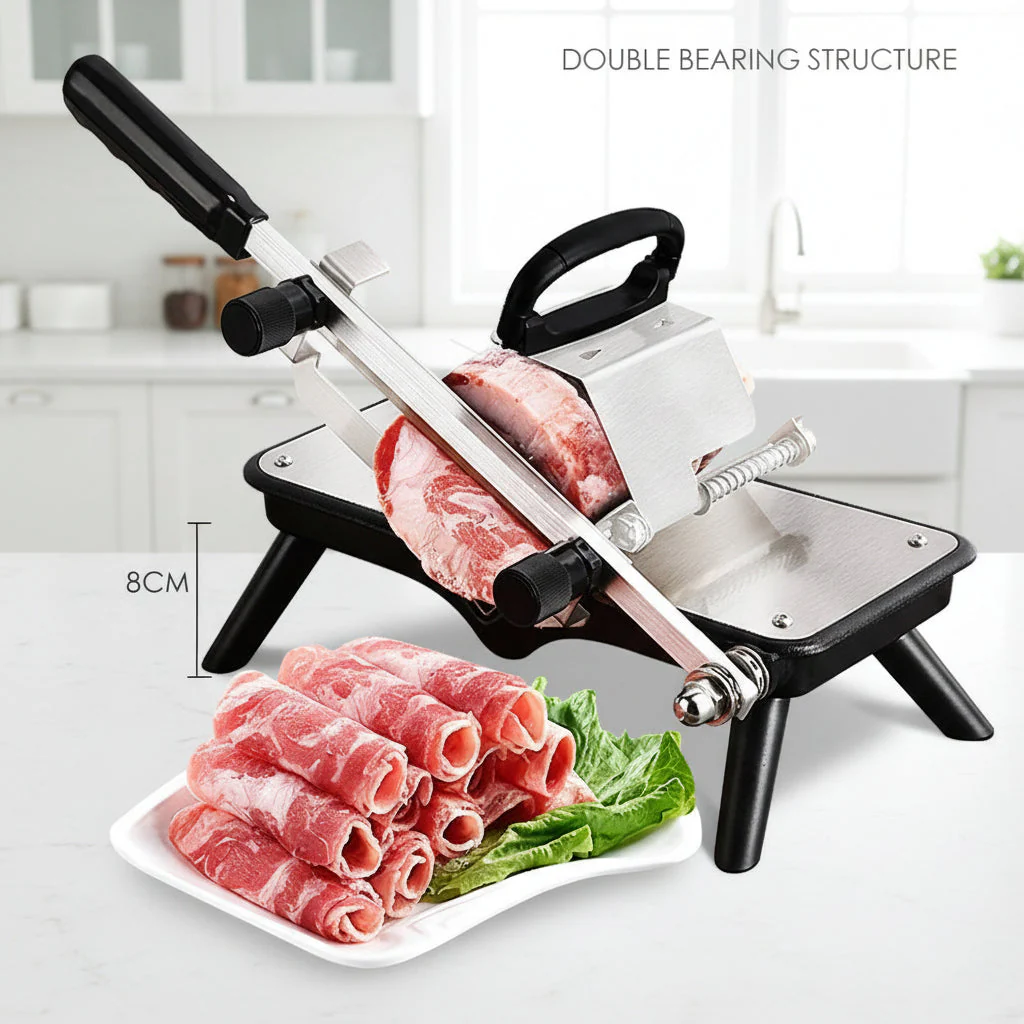 Meat Slicer Cutter Machine Manual Beef Cheese Ham Salami Roll Metal - ST209