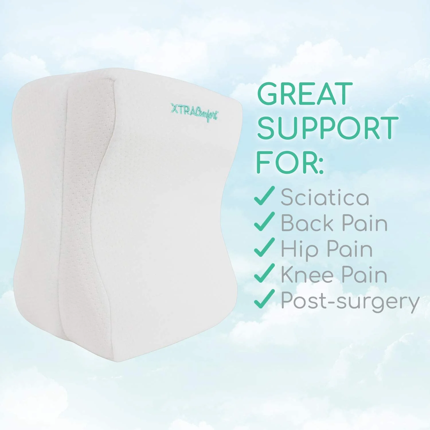 Memory Foam Knee Pillow Memory Foam Body Pillow - Image 5