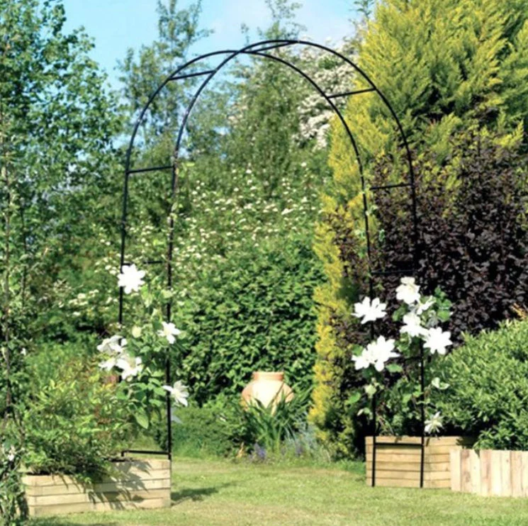 Metal Pergola Arbor, Outdoor Flower Garden Arch Trellis - Image 5