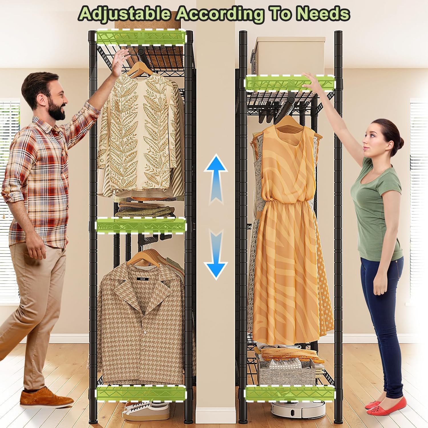 Metal Wardrobe Clothes Rack - Image 10