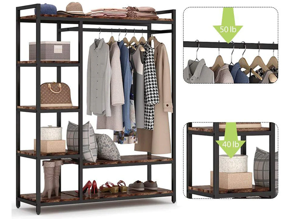 Metal Wardrobe Clothes Rack Clothes Organizer - Image 15