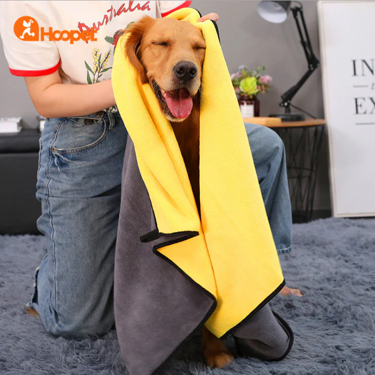 Microfiber Bath Dog Towel Super Absorbent Pet Ultra Drying Towels - Large