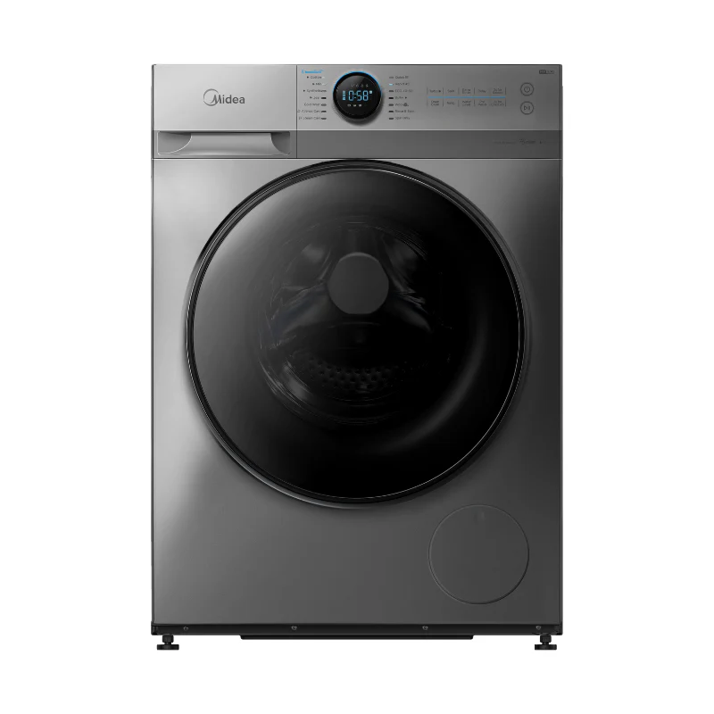 Midea 9KG Steam Wash Front Load Washing Machine with Wi-Fi - Titanium