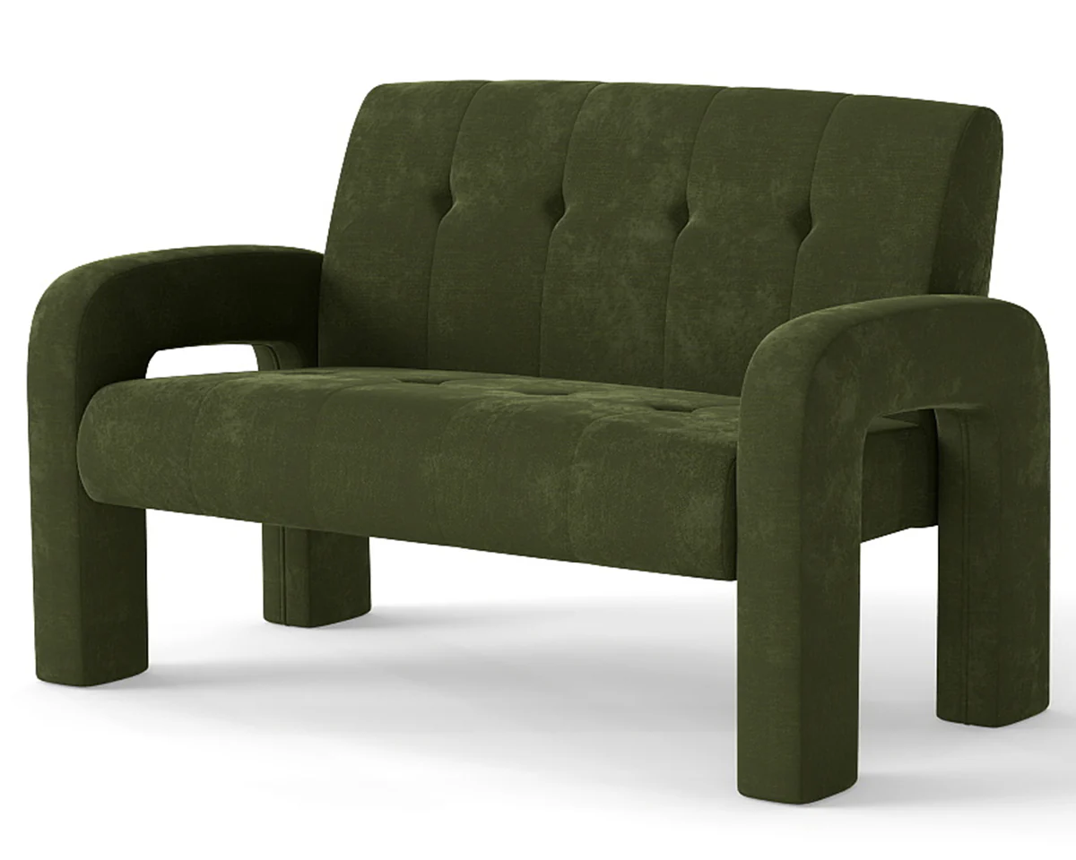 Milan Hunter Green 2 Seater Sofa - Image 3