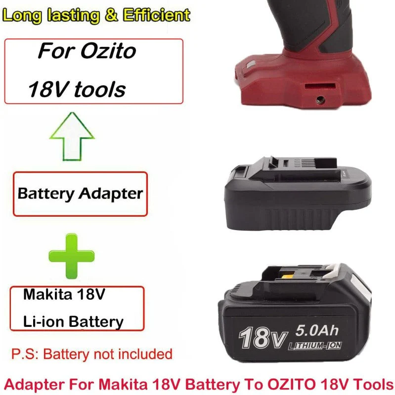 Milwaukee Dewalt To Makita Adapter 18V Lithium - Image 4
