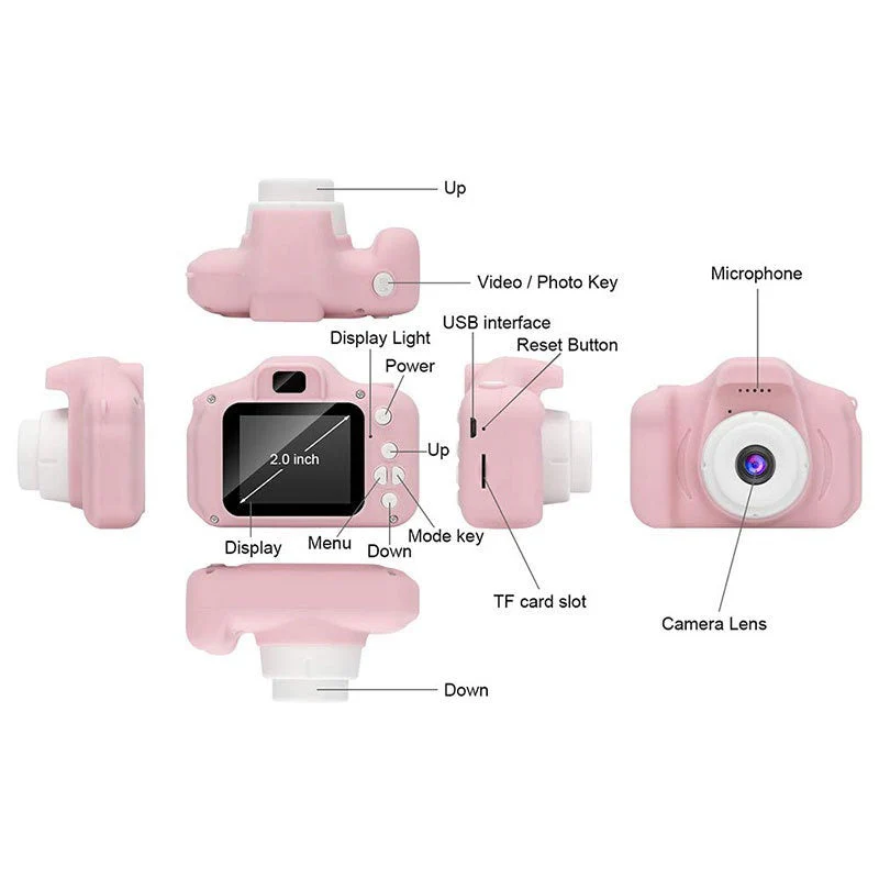 Mini Digital Kids Action Camera for Girls - Image 8