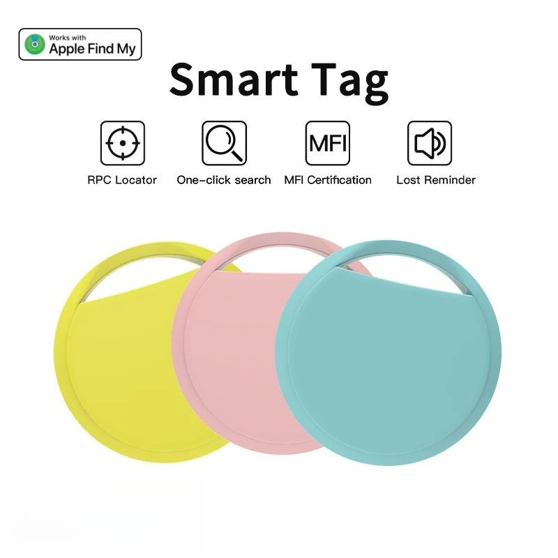 Mini GPS Tracker Air Tag Find My Compatible Smart Key Locator - Image 3