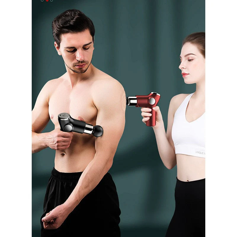 Mini Massage Gun with 4 Massage Heads - Image 4