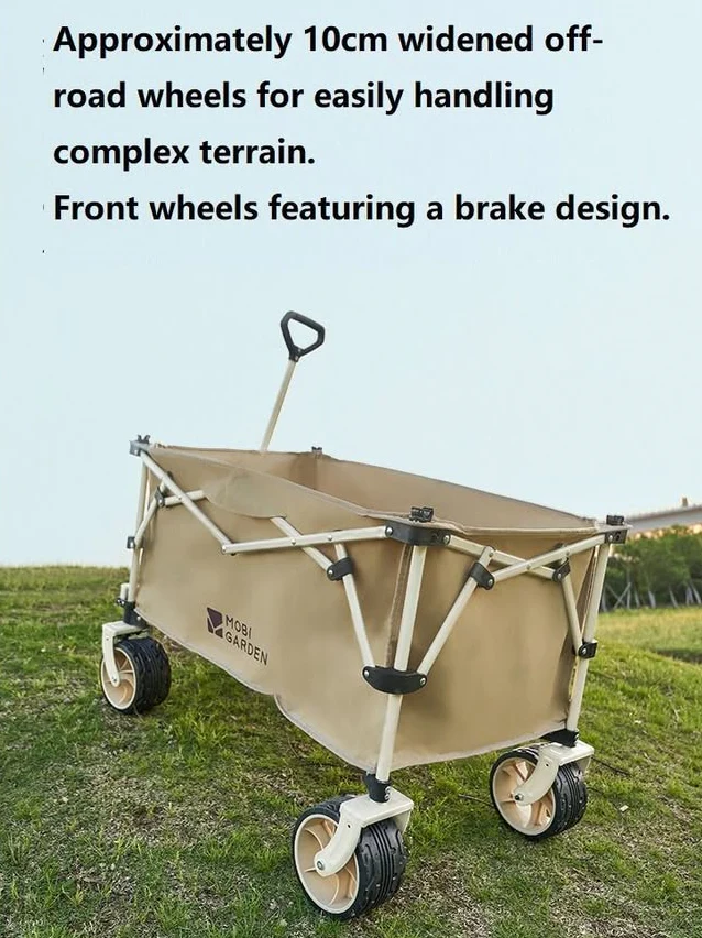 MOBI GARDEN Outdoor Camping trolley - Portable, Four-Way Folding, 200L Capacity Utility Cart - Image 5