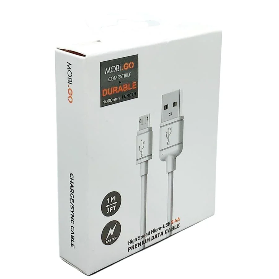Mobigo Micro USB Cable - 1m - Image 2