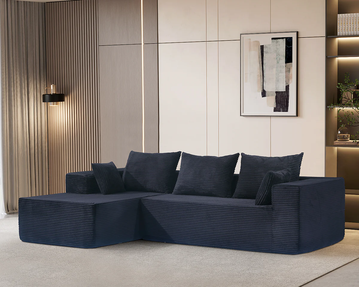 Modern Compressed Sofa with Chaise - Image 6