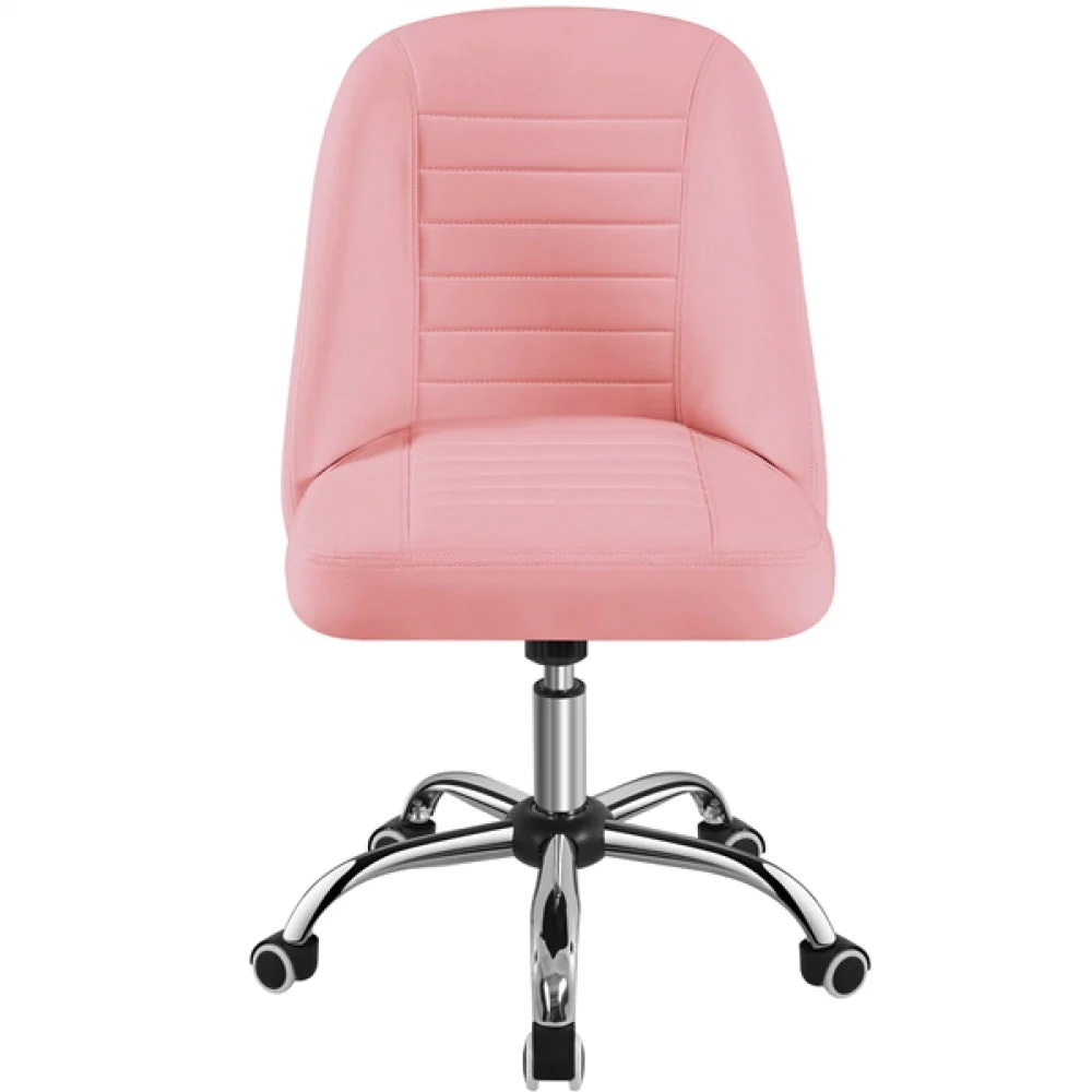 Modern Tufted Armless Computer Chair Task Chair Vanity Chair - Image 6
