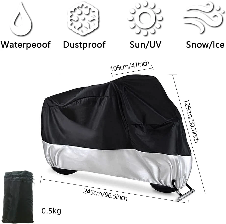 Motorcycle Cover,Motorbike Cover 2XL - Image 4