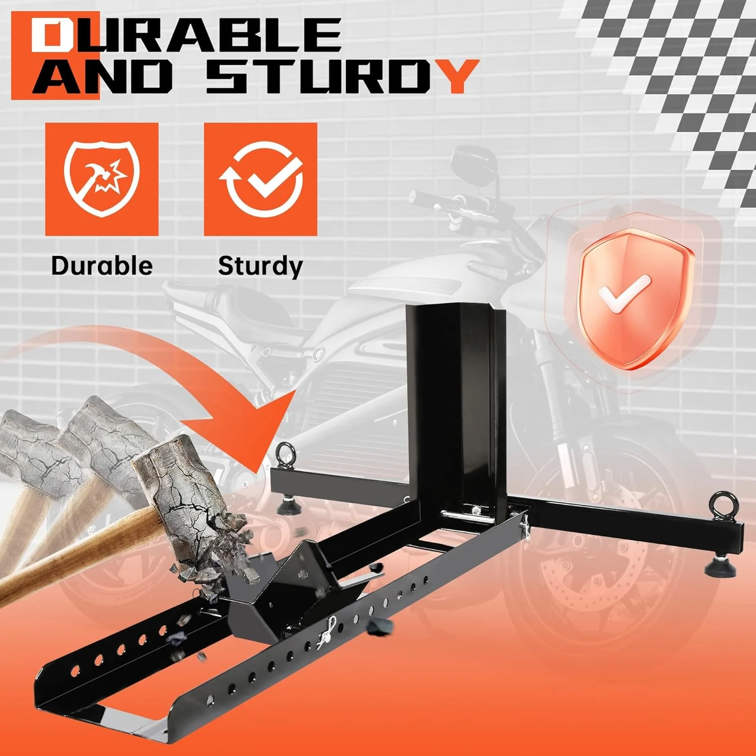 Motorcycle Wheel Chock Bike Stand - Image 7