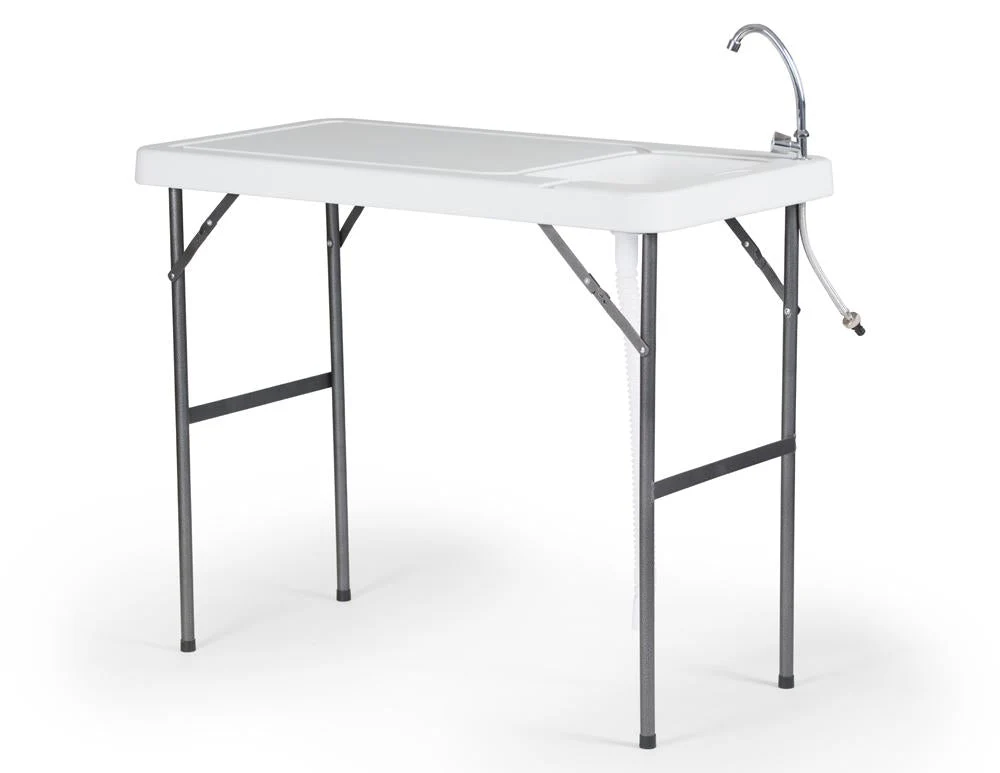 Multi-Purpose Outdoor Fillet Table with Sink & Faucet - Image 2