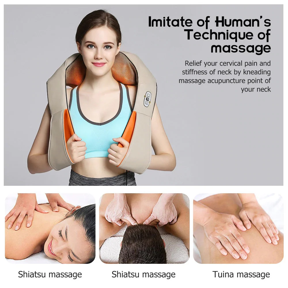 Neck Massager Shiatsu 3D Kneading Neck Shoulder Body Massager - Image 4