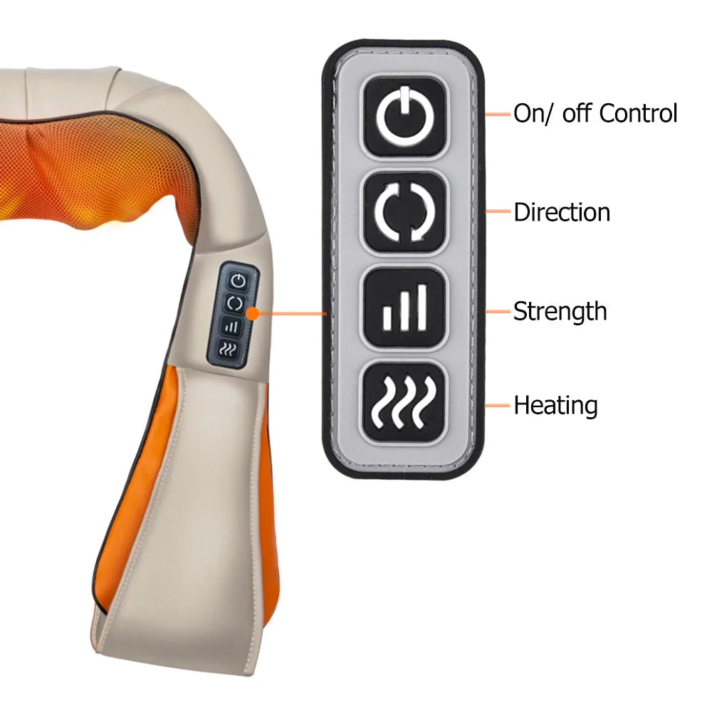 Neck Massager Shiatsu 3D Kneading Neck Shoulder Body Massager - Image 5