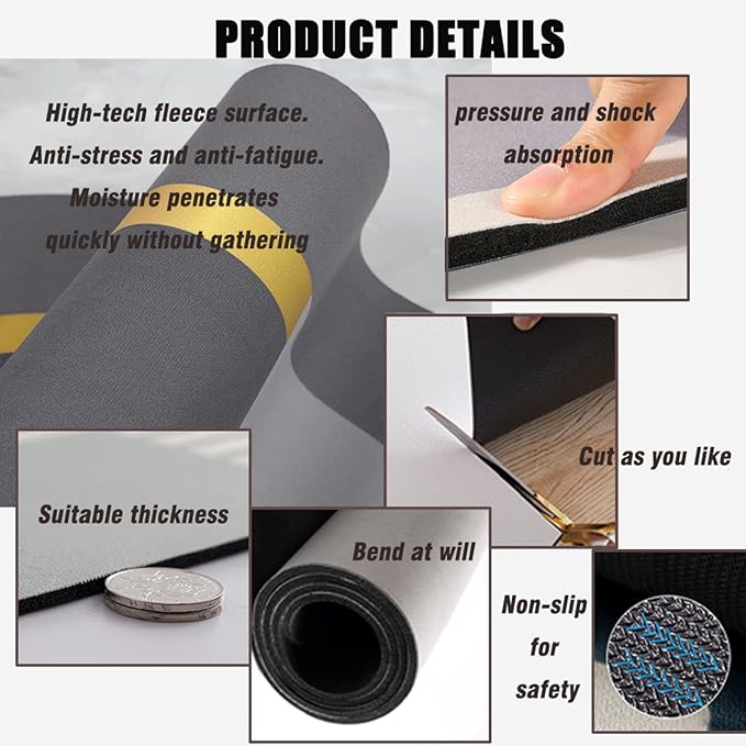 Non-Slip Kitchen Floor Mat (50 x 120cm) - Image 2