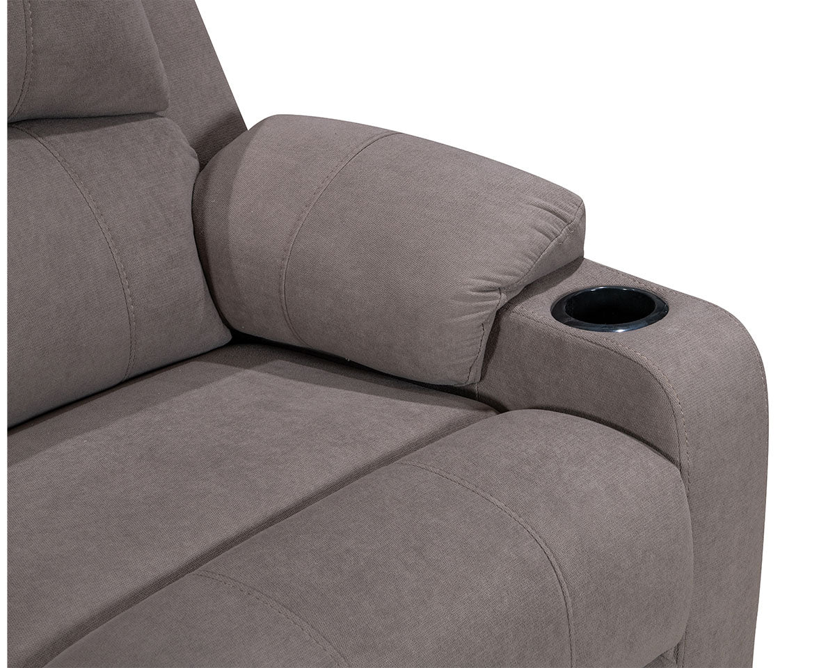 NovaCloud Fabric 3 Seater Recliner Sofa - Image 6