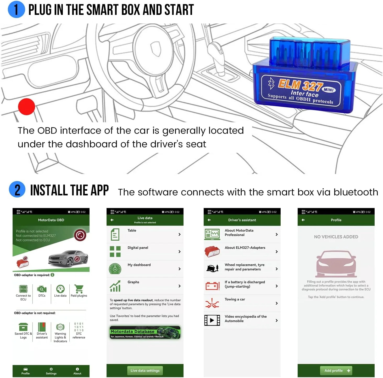 OBD2 Scanner Bluetooth ELM327 - Image 6