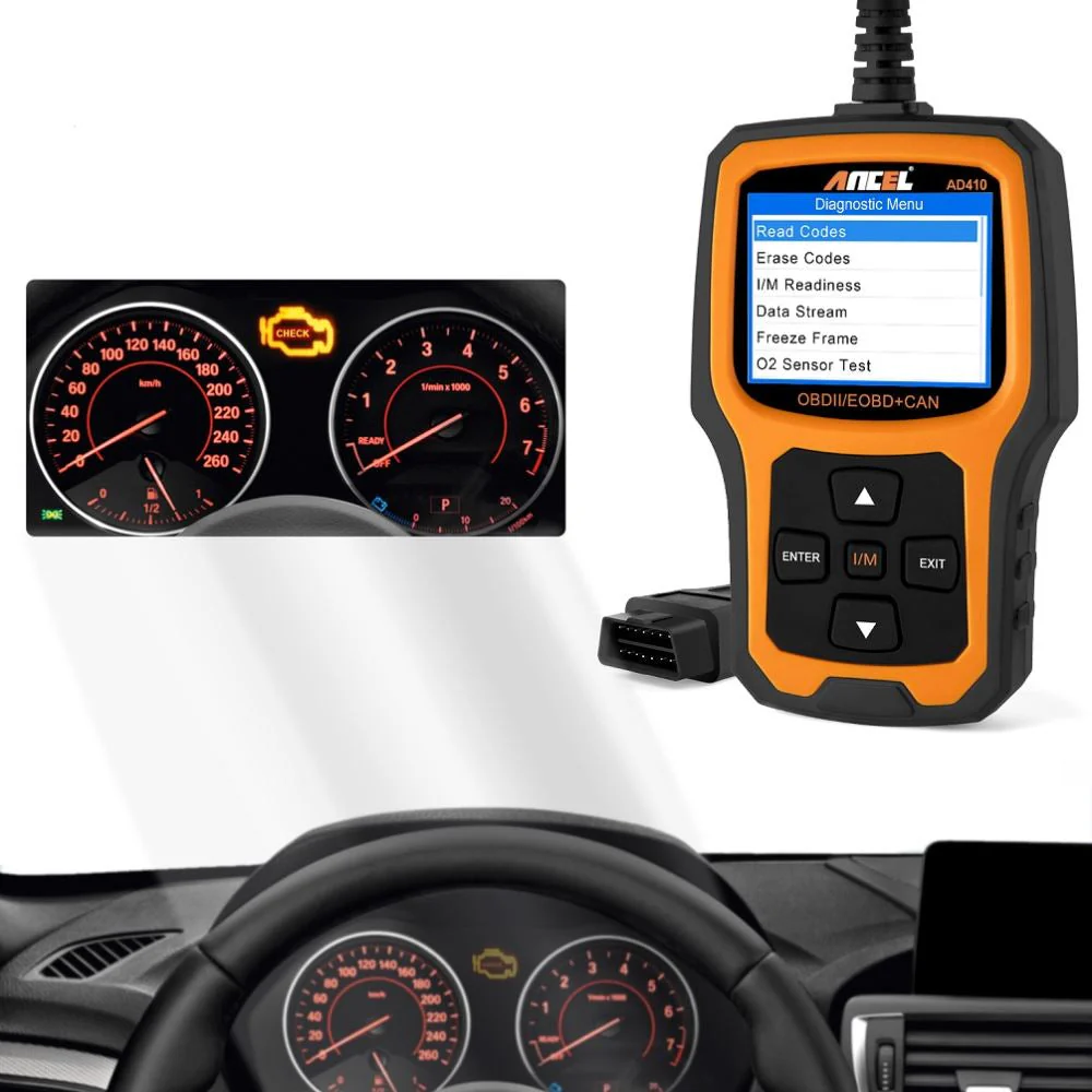 OBD2 Scanner Car Engine Fault Code Reader Diagnostic Tool ANCEL AD410 - Image 7