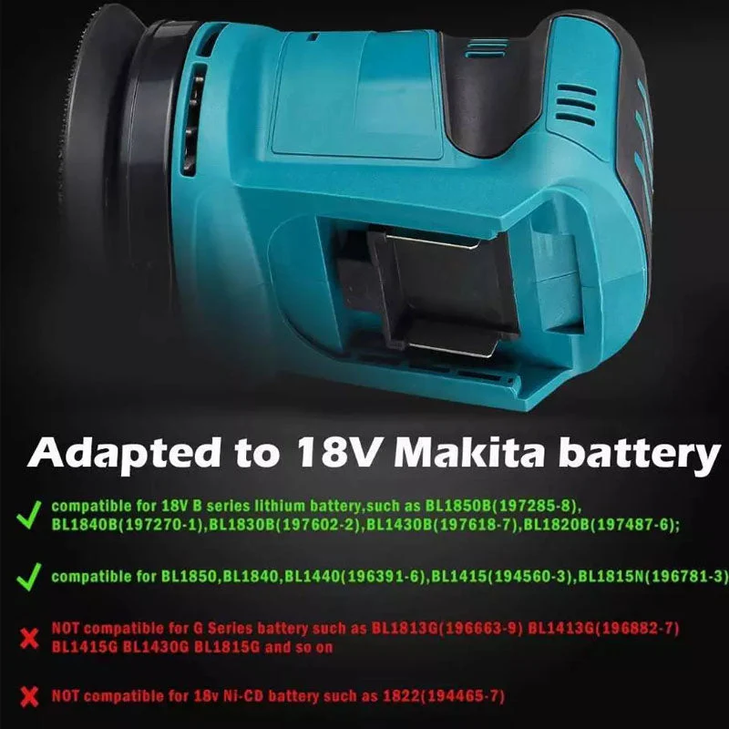 Orbital Sander 125MM Fits Makita 18V Battery - Image 15