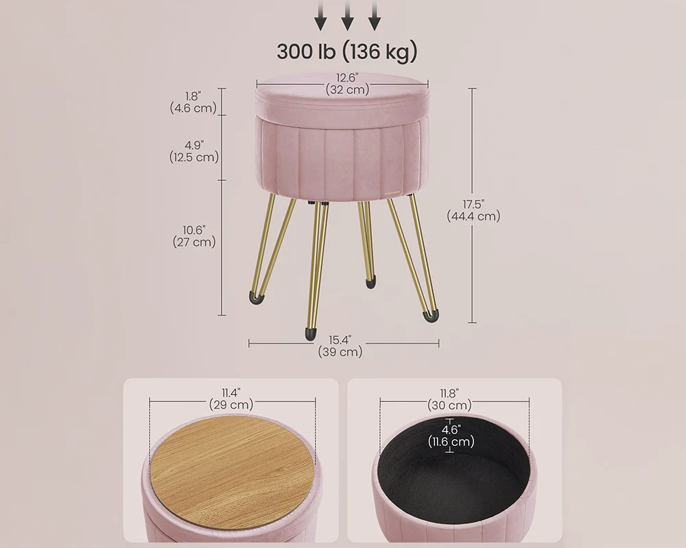 Ottoman Storage Foot Stool - Image 4