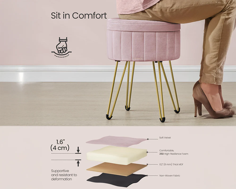 Ottoman Storage Foot Stool - Image 5