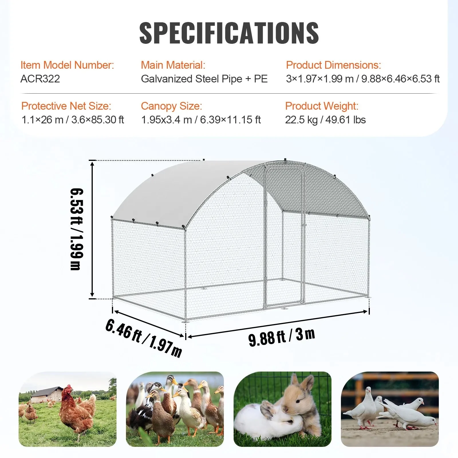 Outdoor Chicken Coop 3M x 2M x 2M - Image 2