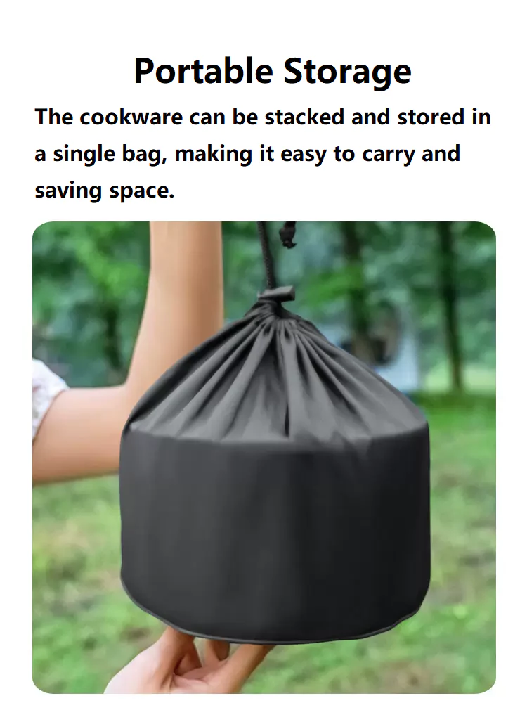 Outdoor Cookware Set - Camping Cookware Ideal for 3-4 people - Image 6