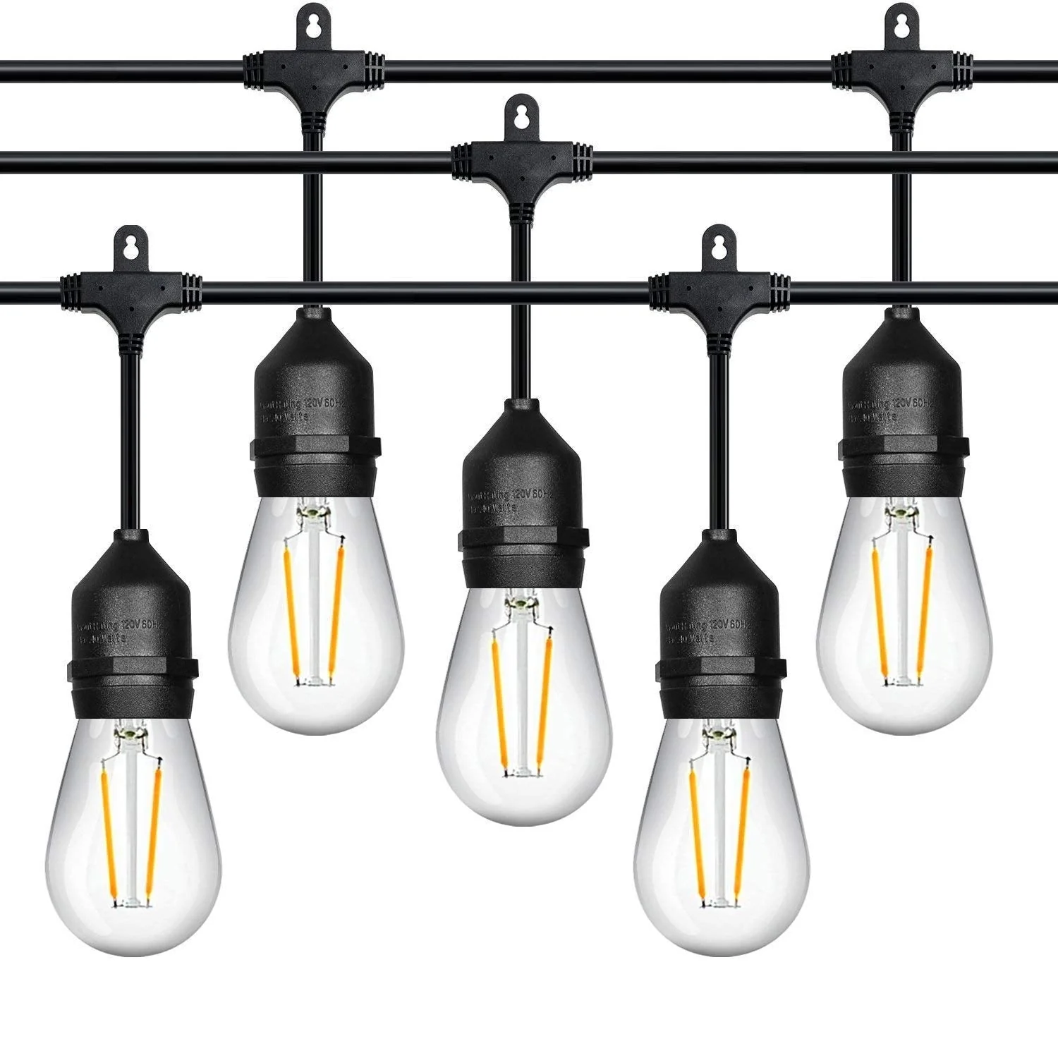 Outdoor Festoon Light String Lights 10M 10 LED Bulbs - Image 2
