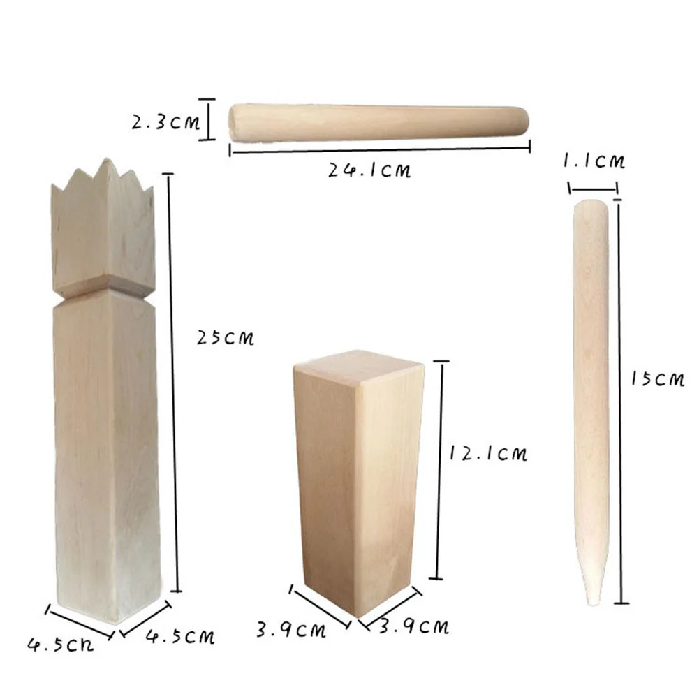 Outdoor Lawn Kubb Game Set - Image 7