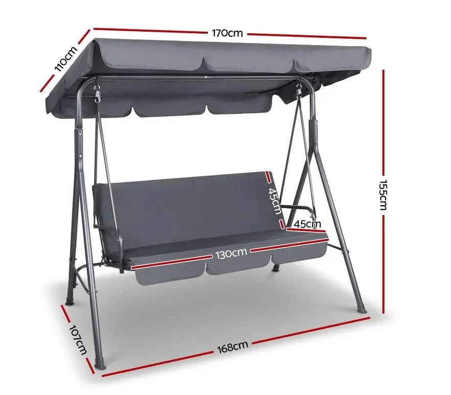 Outdoor Swing Chair Hammock Bench Seat - Image 4