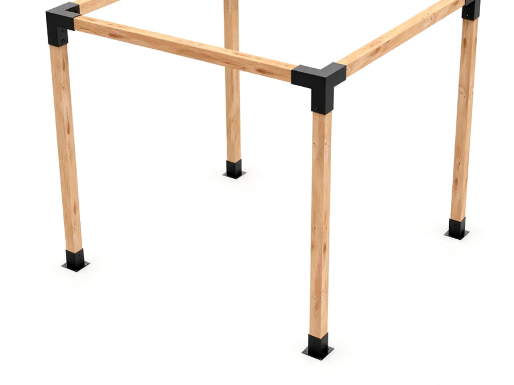 OUTPRO Aluminum Single Pergola Base Kit - Image 2