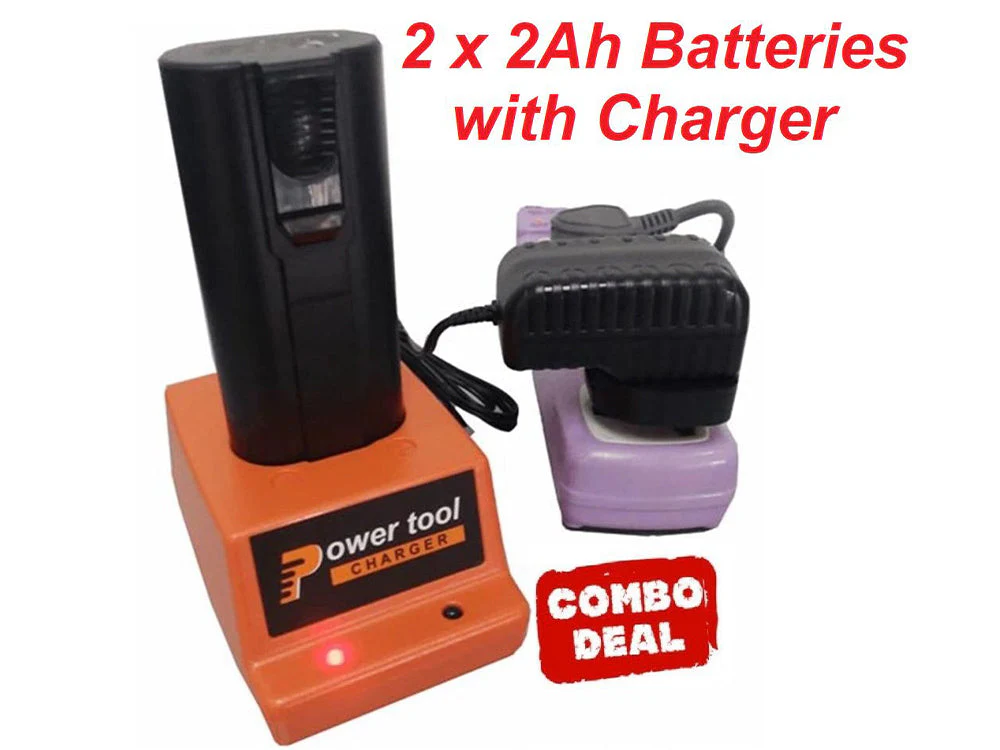Paslode Battery Charger with 2 Batteries 2AH - Image 4