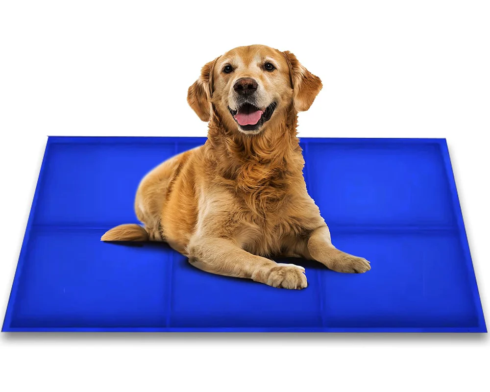 Pet Cooling Pad XXL – Gel Ice Mat for Dogs & Cats No Freezing Needed Blue - Image 2
