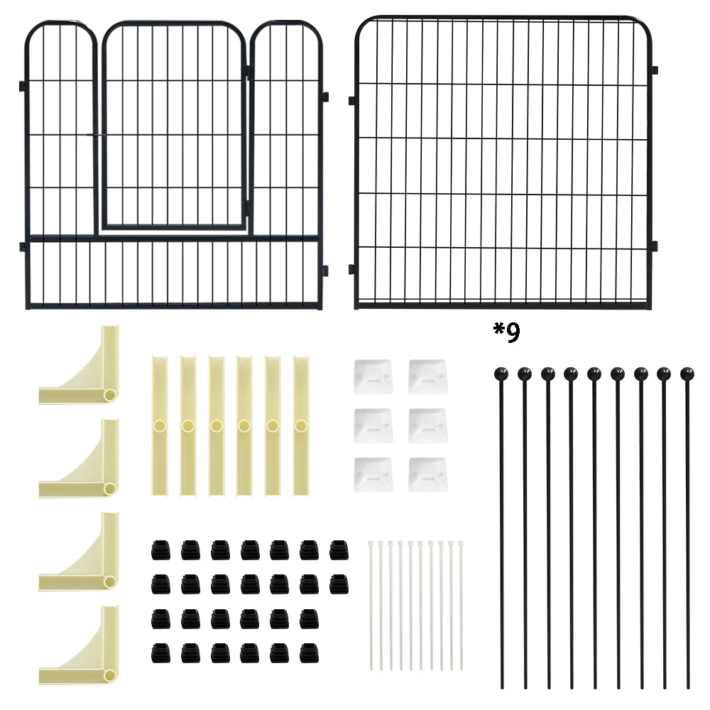 Pet Play Pen Dog Playpen Dog Fence 10 Panels - Image 4