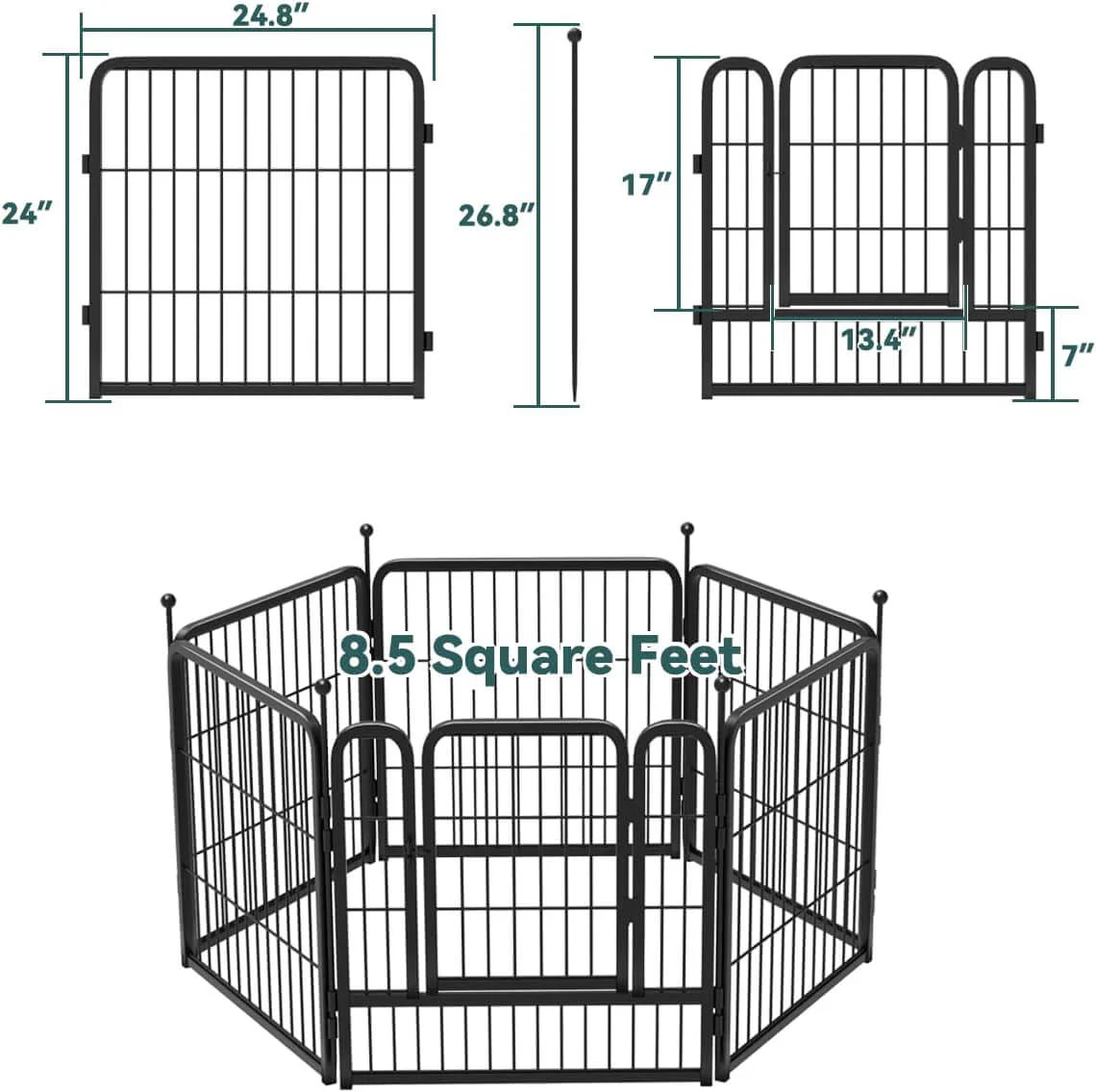 Pet Play Pen Dog Playpen Dog Fence - Image 7